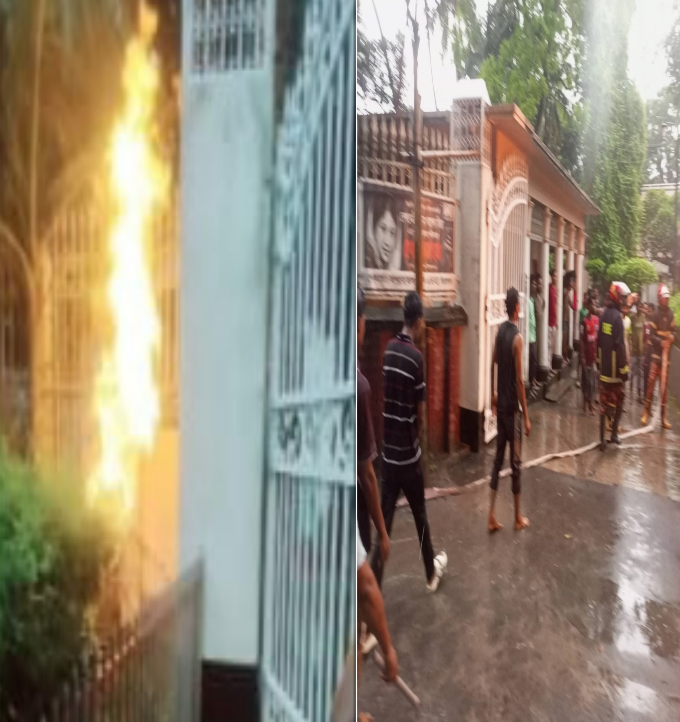 সিরাজগঞ্জে বজ্রপাতে জ্বালানিমন্ত্রীর বাসার গ্যাস রাইজারে আগুন, দ্রুত নিয়ন্ত্রণে ফায়ার সার্ভিস